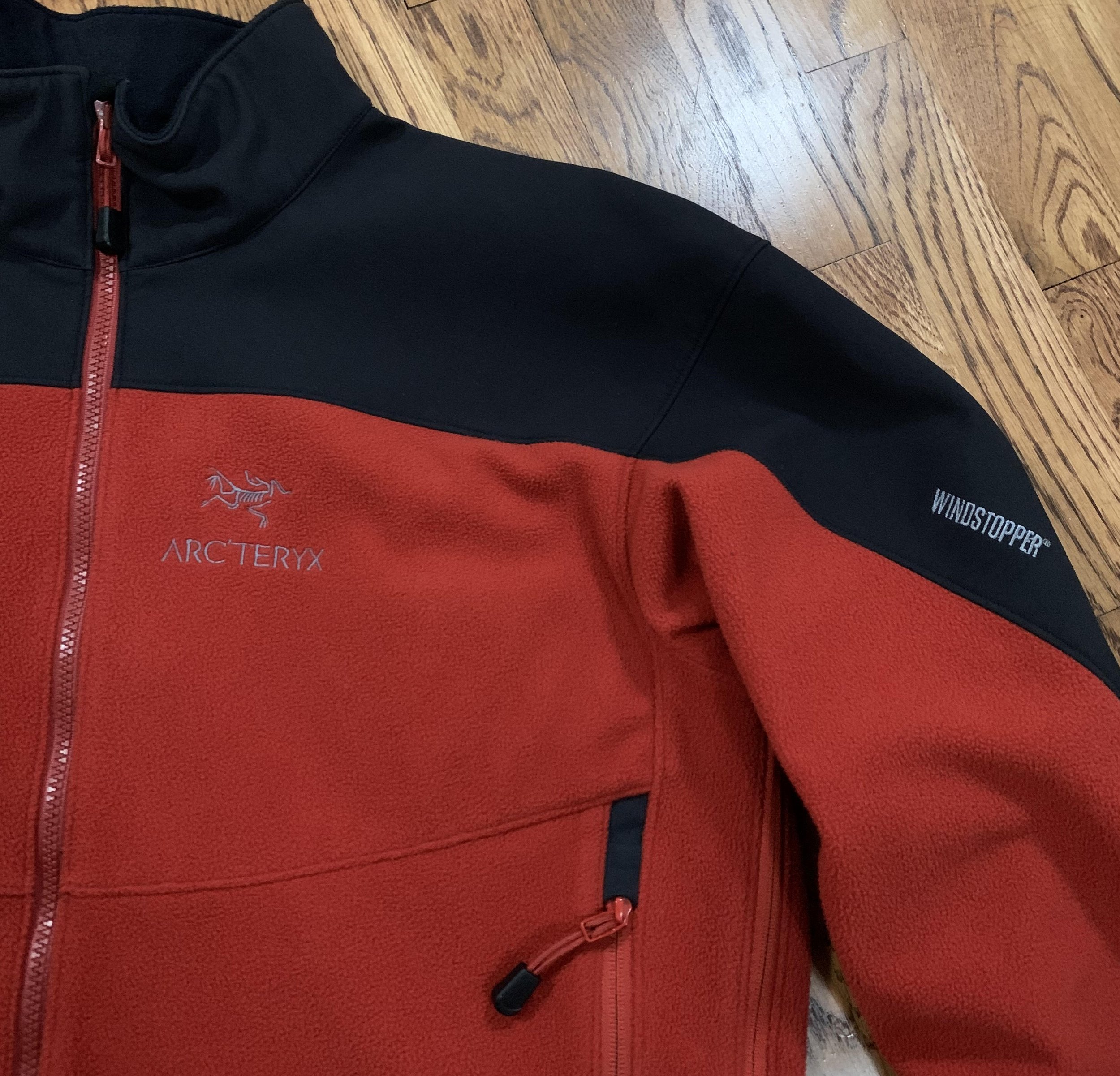 Vintage Arc'teryx Sigma AR Red / Black Windstopper Fleece Jacket